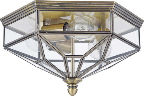 Plafoniera-Contemporanea-Zeil-Metallo-Bronzo-3-Luci-Diffusore-In-Vetro