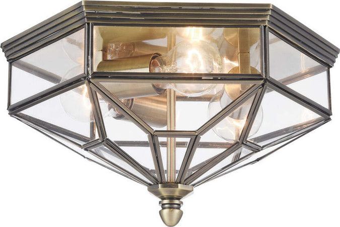 Plafoniera-Contemporanea-Zeil-Metallo-Bronzo-3-Luci-Diffusore-In-Vetro