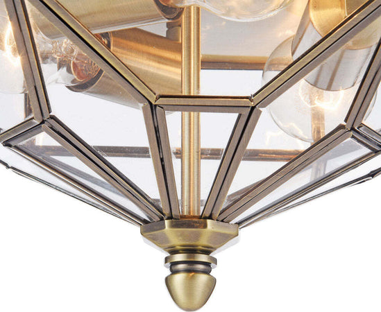 Plafoniera-Contemporanea-Zeil-Metallo-Bronzo-3-Luci-Diffusore-In-Vetro