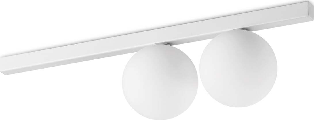 Plafoniera-Contemporaneo-Binomio-Metallo-Bianco-2-Luci-G9-4W-3000K-Ip20