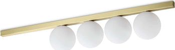 Plafoniera-Contemporaneo-Binomio-Metallo-Ottone-4-Luci-G9-4W-3000K-Ip20