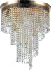Plafoniera-Contemporaneo-Cascade-Metallo-Oro-7-Luci-Diffusori-Vetro
