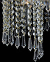 Plafoniera-Contemporaneo-Cascade-Metallo-Oro-7-Luci-Diffusori-Vetro