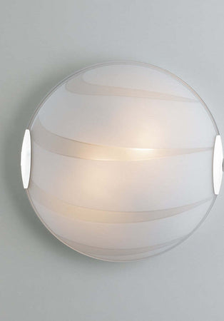 Plafoniera Cri Bianca 2Xe27 30Cm Illuminazione/Illuminazione per interni/Lampadari lampade a sospensione e plafoniere/Plafoniere Led Mall Home - Napoli, Commerciovirtuoso.it