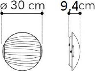 Plafoniera-Cri-Bianca-2Xe27-30Cm