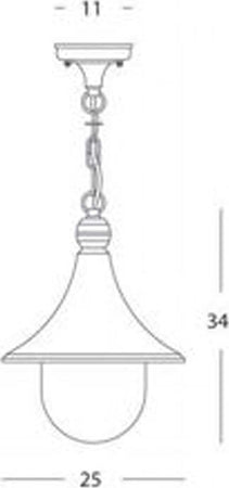 Plafoniera-Da-Esterno-Lampara-Alluminio-E-Termoplastica-Ruggine-1-Luce-E27