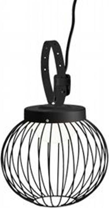 Plafoniera-Da-Esterno-Moderna-Cage-Alluminio-E-Termoplastica-Nero-Led-20W-4000K