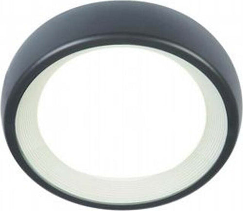 Plafoniera-Da-Esterno-Moderna-Loft-Alluminio-E-Termoplastica-Grigio-Led-8W-4000K