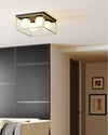 Plafoniera-Da-Soffitto-4-X-Sfera-In-Vetro-Bianco-Lampadario-Metallo-Nero-Bronzo-Kovalmax