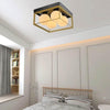 Plafoniera-Da-Soffitto-4-X-Sfera-In-Vetro-Bianco-Lampadario-Metallo-Nero-Bronzo-Kovalmax