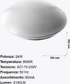 Plafoniera-Da-Soffitto-Faretto-Led-24w-Tondo-Rotondo-Pannello-2160lm-39cm-Design-Moderno