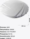 Plafoniera Da Soffitto Faretto Led 24w Tondo Ventaglio Pannello 2160lm 39cm Design Moderno Illuminazione/Illuminazione per interni/Lampadari lampade a sospensione e plafoniere/Plafoniere Trade Shop italia - Napoli, Commerciovirtuoso.it
