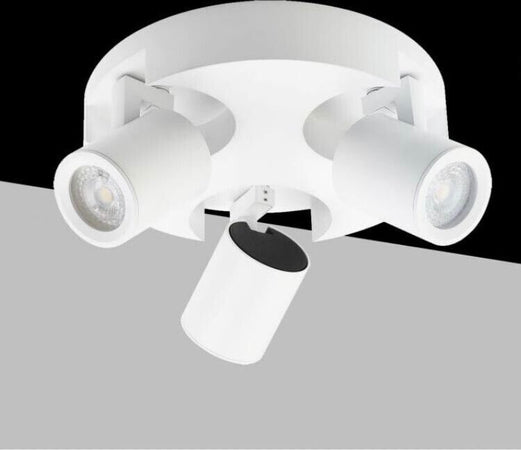 Plafoniera-Da-Soffitto-Lampada-Tonda-3-Porta-Faretto-Orientabile-Gu10-Bianco-Kovalmax