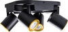 Plafoniera-Da-Soffitto-Lampada-Tonda-4-Porta-Faretto-Orientabile-Gu10-Nero-Kovalmax