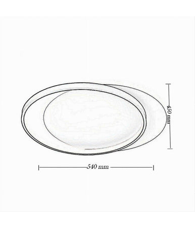 Plafoniera Da Soffitto Tonda 36 W Lampada Dimmerabile 3 Colorazioni Luce C58-3c