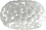 Plafoniera Dioniso Bianca 2Xe27 35X16Cm Illuminazione/Illuminazione per interni/Lampadari lampade a sospensione e plafoniere/Plafoniere Led Mall Home - Napoli, Commerciovirtuoso.it