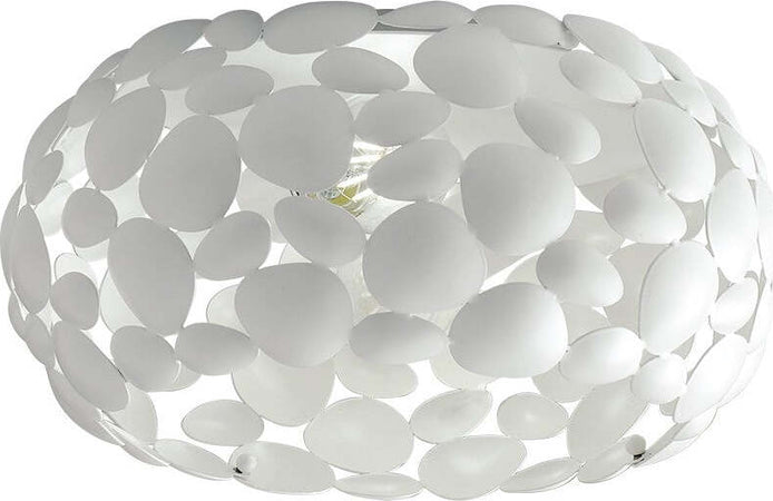Plafoniera Dioniso Bianca 2Xe27 35X16Cm Illuminazione/Illuminazione per interni/Lampadari lampade a sospensione e plafoniere/Plafoniere Led Mall Home - Napoli, Commerciovirtuoso.it