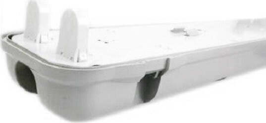 PLAFONIERA DOPPIA PER TUBI LED T8 IN PLASTICA DA 150CM TRASPARENTE IMPERMEABILE  Trade Shop italia - Napoli, Commerciovirtuoso.it