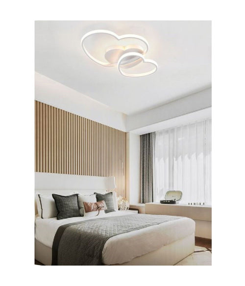Plafoniera Doppio Cuore Led Moderno Rifinitura 31w Luce 6500k 3000k 4000k Pn-05b
