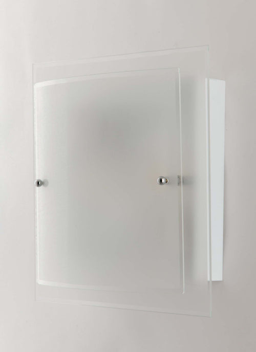 Plafoniera Dritta/Curva Bianca 2Xe27 40X40Cm Illuminazione/Illuminazione per interni/Lampadari lampade a sospensione e plafoniere/Plafoniere Led Mall Home - Napoli, Commerciovirtuoso.it