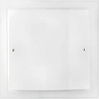 Plafoniera-Dritta/Curva-Bianca-2Xe27-40X40Cm