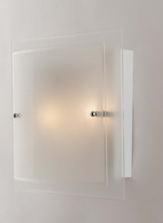 Plafoniera Dritta/Curva Bianca 2Xe27 40X40Cm Illuminazione/Illuminazione per interni/Lampadari lampade a sospensione e plafoniere/Plafoniere Led Mall Home - Napoli, Commerciovirtuoso.it