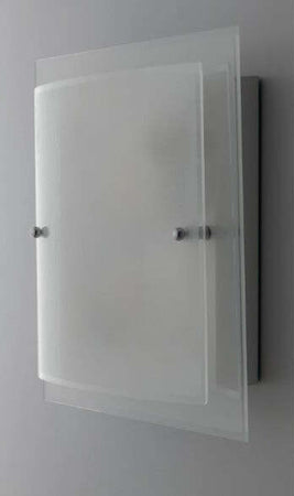 Plafoniera-Dritta/Curva-Bianca-2Xe27-40X40Cm