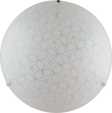 Plafoniera Esagram Bianca 2Xe27 30Cm Illuminazione/Illuminazione per interni/Lampadari lampade a sospensione e plafoniere/Plafoniere Led Mall Home - Napoli, Commerciovirtuoso.it