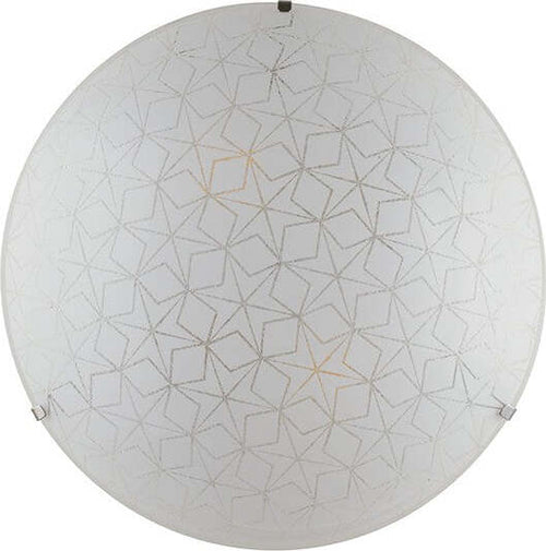 Plafoniera Esagram Bianca 2Xe27 30Cm Illuminazione/Illuminazione per interni/Lampadari lampade a sospensione e plafoniere/Plafoniere Led Mall Home - Napoli, Commerciovirtuoso.it