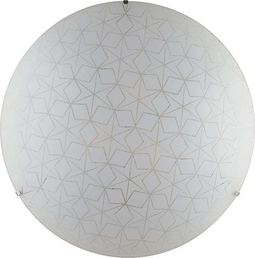 Plafoniera Esagram Bianca 3Xe27 40Cm Illuminazione/Illuminazione per interni/Lampadari lampade a sospensione e plafoniere/Plafoniere Led Mall Home - Napoli, Commerciovirtuoso.it