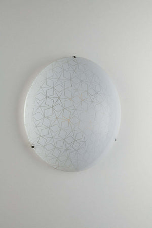 Plafoniera Esagram Bianca 3Xe27 40Cm Illuminazione/Illuminazione per interni/Lampadari lampade a sospensione e plafoniere/Plafoniere Led Mall Home - Napoli, Commerciovirtuoso.it