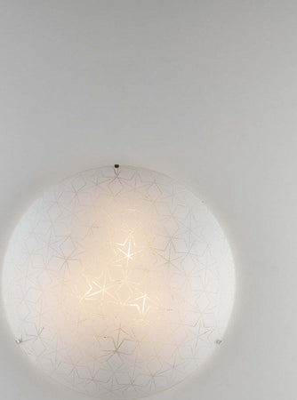 Plafoniera Esagram Bianca 3Xe27 40Cm Illuminazione/Illuminazione per interni/Lampadari lampade a sospensione e plafoniere/Plafoniere Led Mall Home - Napoli, Commerciovirtuoso.it