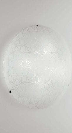 Plafoniera Esagram Bianca 4Xe27 50Cm Illuminazione/Illuminazione per interni/Lampadari lampade a sospensione e plafoniere/Plafoniere Led Mall Home - Napoli, Commerciovirtuoso.it