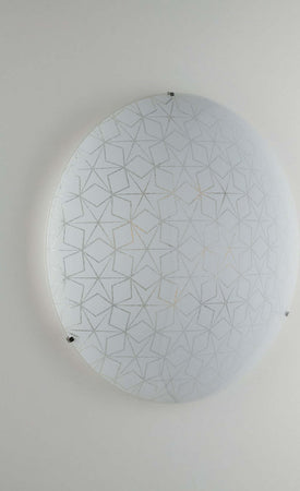 Plafoniera Esagram Bianca 4Xe27 50Cm Illuminazione/Illuminazione per interni/Lampadari lampade a sospensione e plafoniere/Plafoniere Led Mall Home - Napoli, Commerciovirtuoso.it