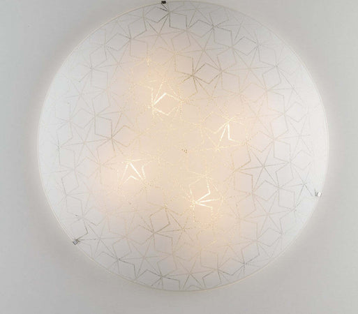 Plafoniera Esagram Bianca 4Xe27 50Cm Illuminazione/Illuminazione per interni/Lampadari lampade a sospensione e plafoniere/Plafoniere Led Mall Home - Napoli, Commerciovirtuoso.it