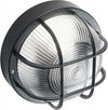 Plafoniera-Esterno-Con-Gabbia-Echo-Tonda-Termoplastica-E-Vetro-Nero-1-Luce-E27