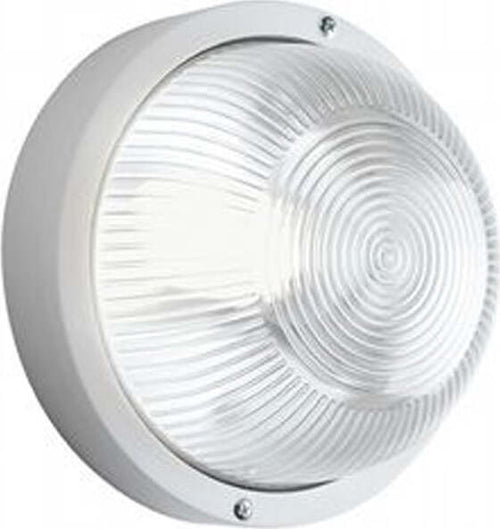 Plafoniera-Esterno-Contemp.-Echo-Tonda-Termoplastica-E-Vetro-Bianco-1-Luce-E27