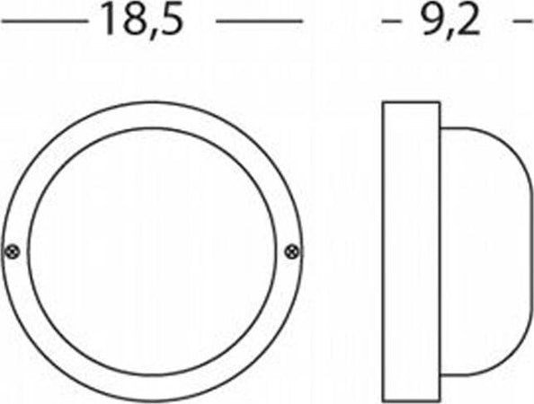 Plafoniera-Esterno-Contemp.-Echo-Tonda-Termoplastica-E-Vetro-Bianco-1-Luce-E27