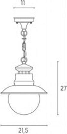 Plafoniera-Esterno-Contemporanea-Calipso-Metallo-E-Porcellana-Caffè-1-Luce-E27
