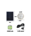 Plafoniera Faro Led Pannello Solare 400 W Con Sensore Crepuscolare Ip65 Esterno