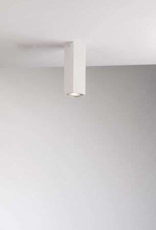 Plafoniera Fluke Quadra Bianca 1Xgu10 6X6X20Cm Illuminazione/Illuminazione per interni/Lampadari lampade a sospensione e plafoniere/Plafoniere Led Mall Home - Napoli, Commerciovirtuoso.it