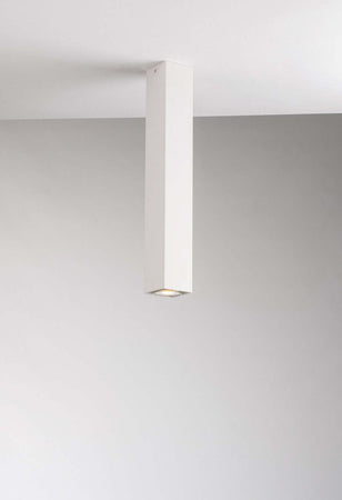 Plafoniera Fluke Quadra Bianca 1Xgu10 6X6X40Cm Illuminazione/Illuminazione per interni/Lampadari lampade a sospensione e plafoniere/Plafoniere Led Mall Home - Napoli, Commerciovirtuoso.it