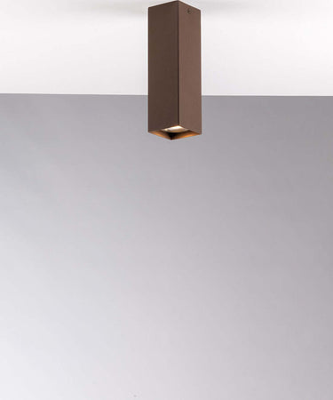 Plafoniera Fluke Quadra Corten 1Xgu10 6X6X20Cm Illuminazione/Illuminazione per interni/Lampadari lampade a sospensione e plafoniere/Plafoniere Led Mall Home - Napoli, Commerciovirtuoso.it