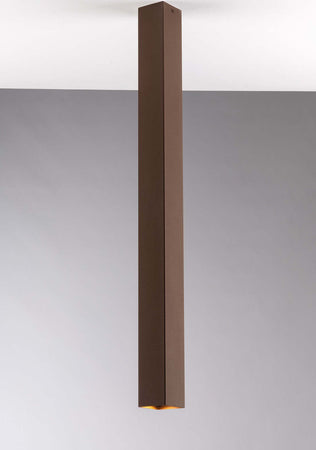 Plafoniera Fluke Quadra Corten 1Xgu10 6X6X75Cm Illuminazione/Illuminazione per interni/Lampadari lampade a sospensione e plafoniere/Plafoniere Led Mall Home - Napoli, Commerciovirtuoso.it