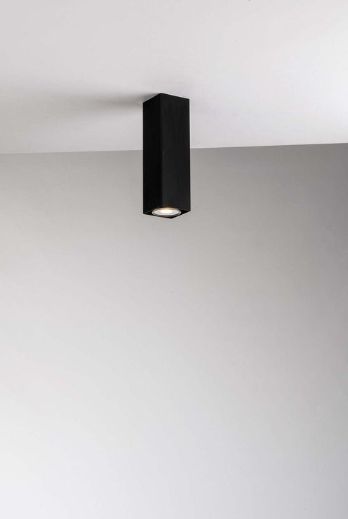 Plafoniera Fluke Quadra Nera 1Xgu10 6X6X20Cm Illuminazione/Illuminazione per interni/Lampadari lampade a sospensione e plafoniere/Plafoniere Led Mall Home - Napoli, Commerciovirtuoso.it