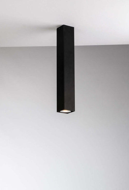 Plafoniera Fluke Quadra Nera 1Xgu10 6X6X40Cm Illuminazione/Illuminazione per interni/Lampadari lampade a sospensione e plafoniere/Plafoniere Led Mall Home - Napoli, Commerciovirtuoso.it