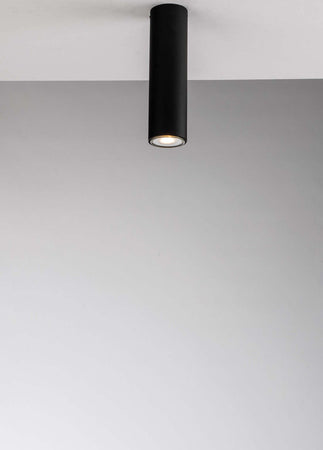 Plafoniera Fluke Tonda Nera 1Xgu10 5,5X20Cm Illuminazione/Illuminazione per interni/Lampadari lampade a sospensione e plafoniere/Plafoniere Led Mall Home - Napoli, Commerciovirtuoso.it