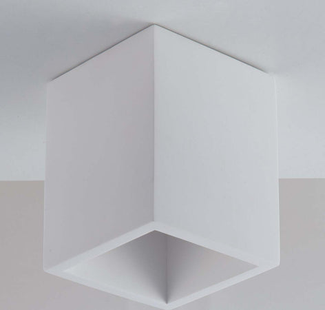 Plafoniera Foster Bianca 1Xgu10 11X11X14Cm Illuminazione/Illuminazione per interni/Lampadari lampade a sospensione e plafoniere/Plafoniere Led Mall Home - Napoli, Commerciovirtuoso.it