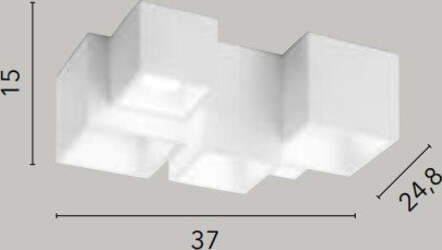 Plafoniera-Foster-Bianca-5Xgu10-37X24,8X15,2Cm