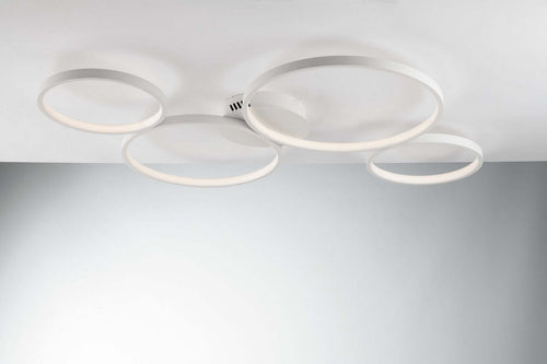 Plafoniera Fredy Bianca 60W 6900Lm Cct 87,5X75X6,5Cm Illuminazione/Illuminazione per interni/Lampadari lampade a sospensione e plafoniere/Plafoniere Led Mall Home - Napoli, Commerciovirtuoso.it